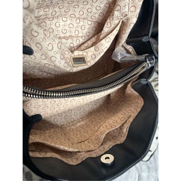 Y2k black leather chain strap handbag purse - guess - Picture 10 of 10